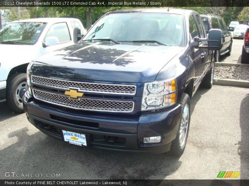 Imperial Blue Metallic / Ebony 2012 Chevrolet Silverado 1500 LTZ Extended Cab 4x4