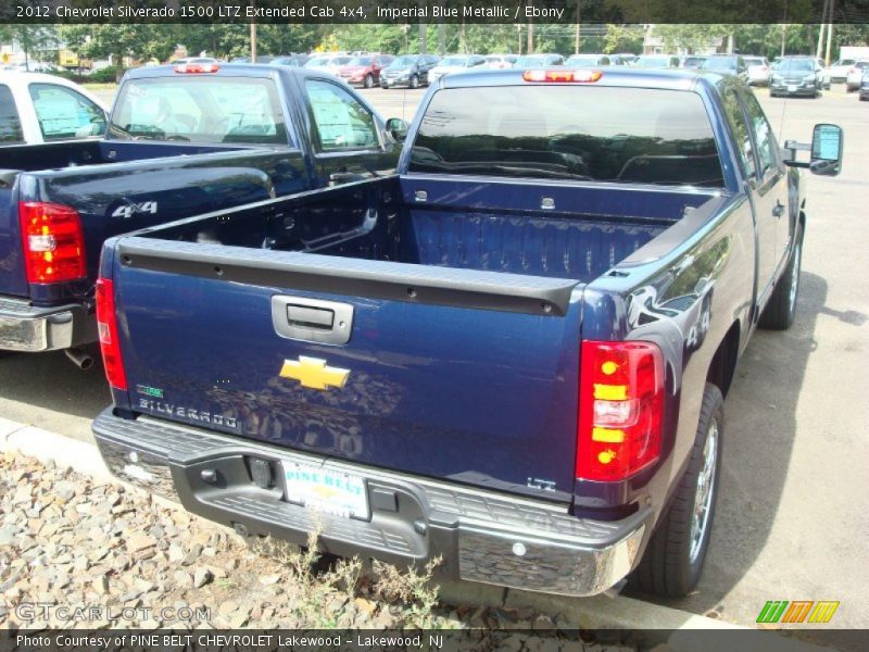 Imperial Blue Metallic / Ebony 2012 Chevrolet Silverado 1500 LTZ Extended Cab 4x4