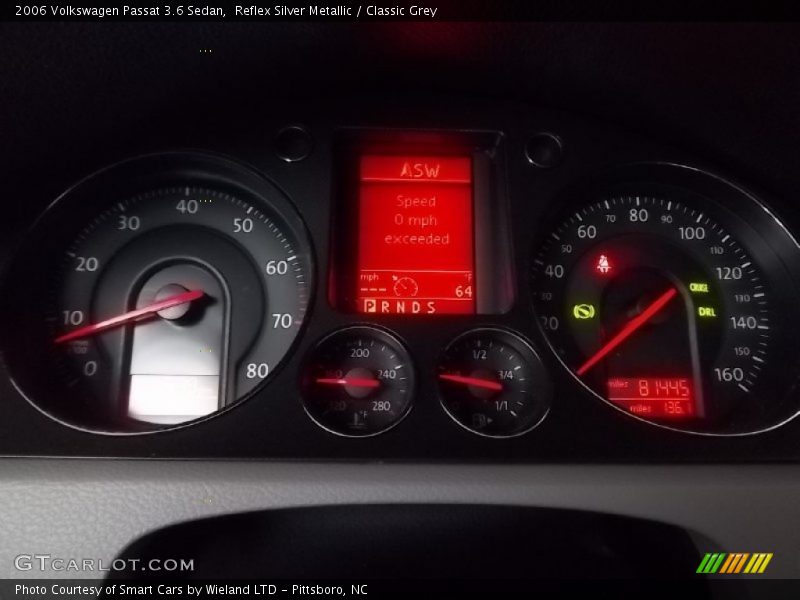 Reflex Silver Metallic / Classic Grey 2006 Volkswagen Passat 3.6 Sedan