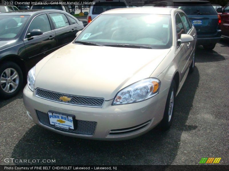 Gold Mist Metallic / Neutral 2012 Chevrolet Impala LS