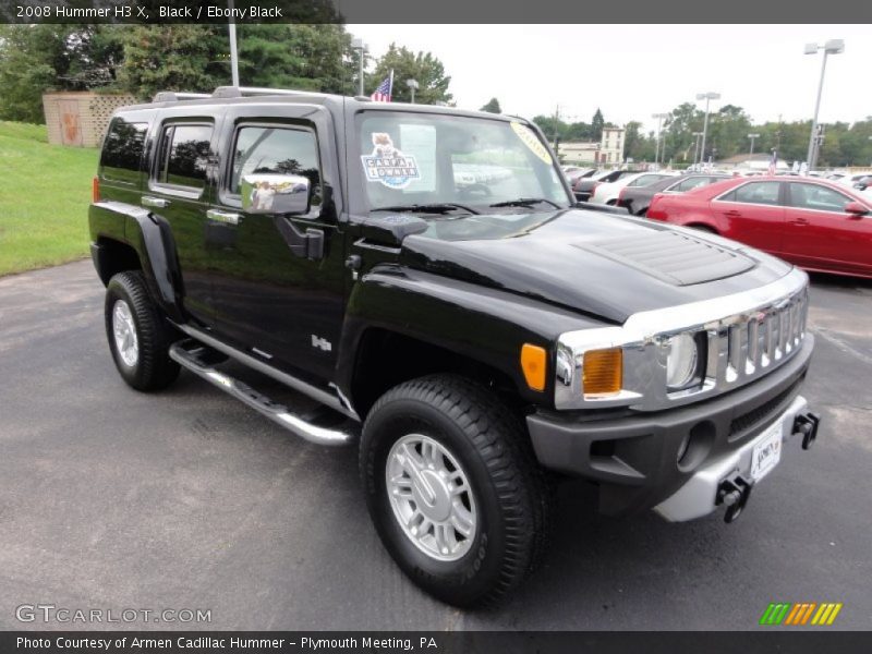 Black / Ebony Black 2008 Hummer H3 X