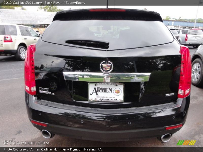 Black Raven / Ebony/Ebony 2012 Cadillac SRX Luxury
