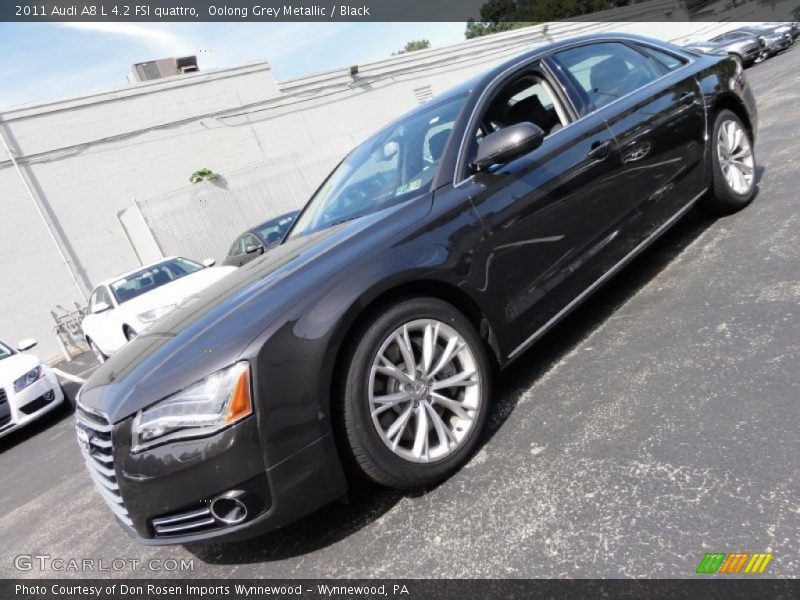 Oolong Grey Metallic / Black 2011 Audi A8 L 4.2 FSI quattro