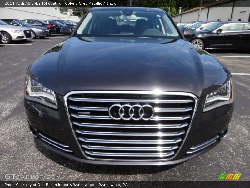 Oolong Grey Metallic / Black 2011 Audi A8 L 4.2 FSI quattro