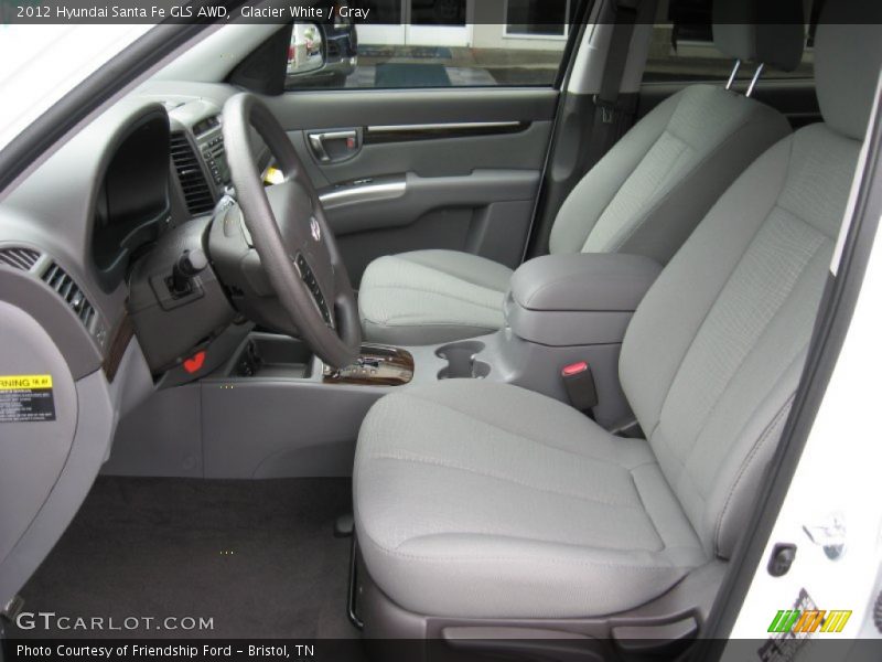  2012 Santa Fe GLS AWD Gray Interior