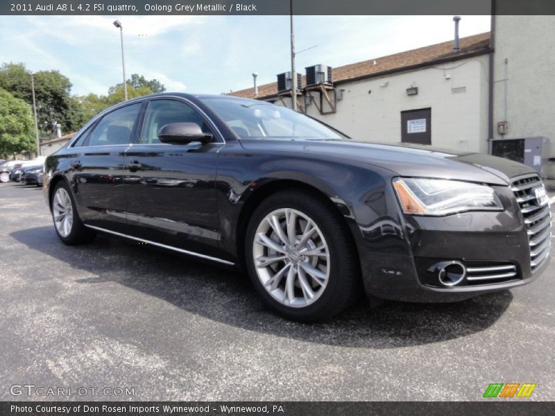 Oolong Grey Metallic / Black 2011 Audi A8 L 4.2 FSI quattro