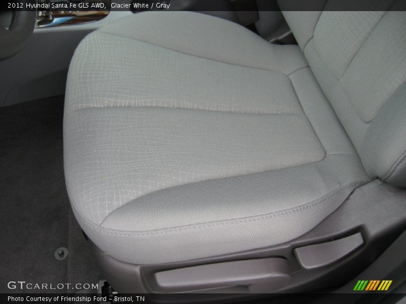 Glacier White / Gray 2012 Hyundai Santa Fe GLS AWD