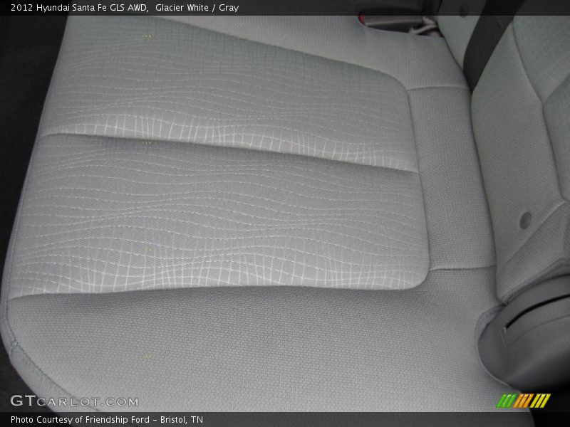 Glacier White / Gray 2012 Hyundai Santa Fe GLS AWD