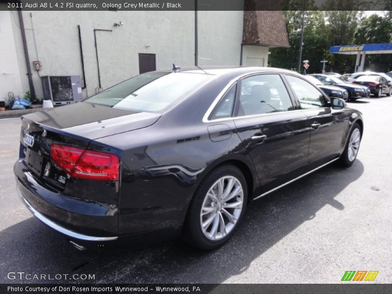 Oolong Grey Metallic / Black 2011 Audi A8 L 4.2 FSI quattro
