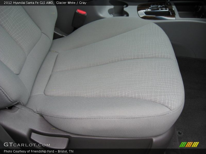 Glacier White / Gray 2012 Hyundai Santa Fe GLS AWD