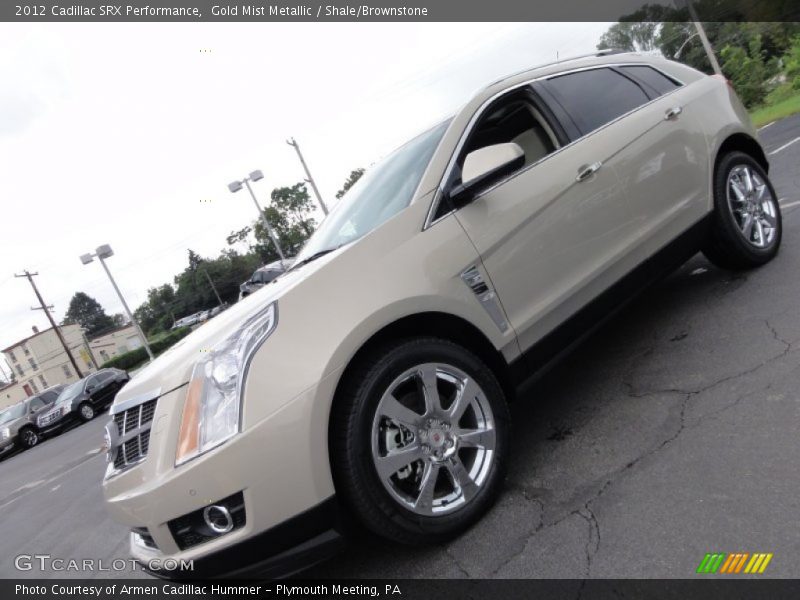 Gold Mist Metallic / Shale/Brownstone 2012 Cadillac SRX Performance
