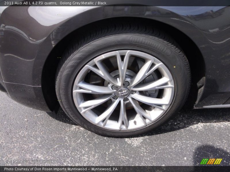 Oolong Grey Metallic / Black 2011 Audi A8 L 4.2 FSI quattro