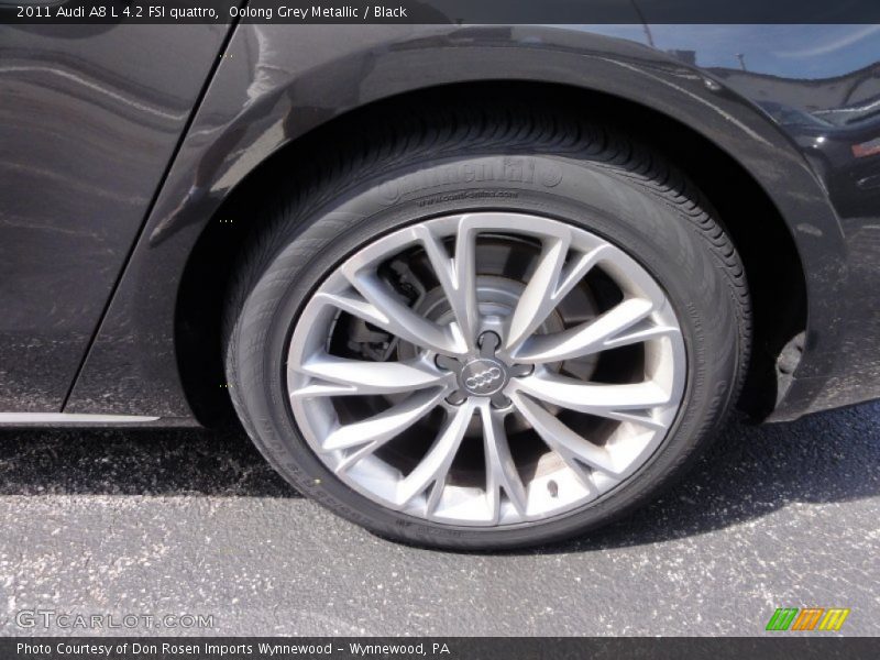 Oolong Grey Metallic / Black 2011 Audi A8 L 4.2 FSI quattro