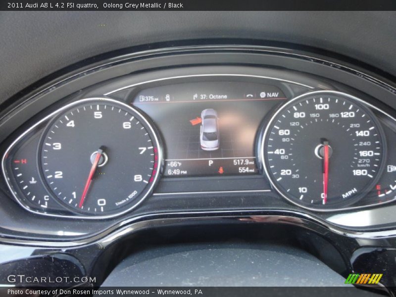 Oolong Grey Metallic / Black 2011 Audi A8 L 4.2 FSI quattro