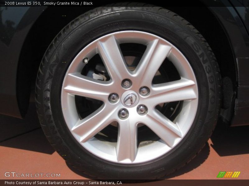 Smoky Granite Mica / Black 2008 Lexus ES 350