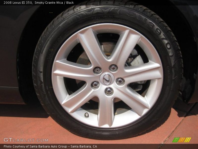 Smoky Granite Mica / Black 2008 Lexus ES 350