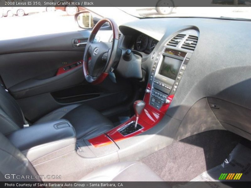 Smoky Granite Mica / Black 2008 Lexus ES 350