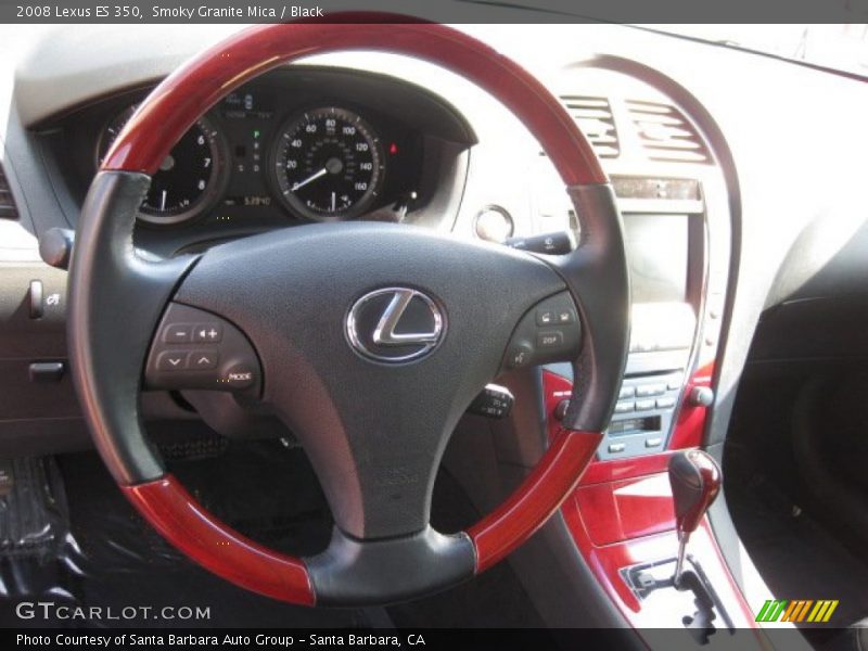 Smoky Granite Mica / Black 2008 Lexus ES 350