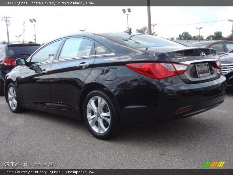Midnight Black / Gray 2011 Hyundai Sonata Limited