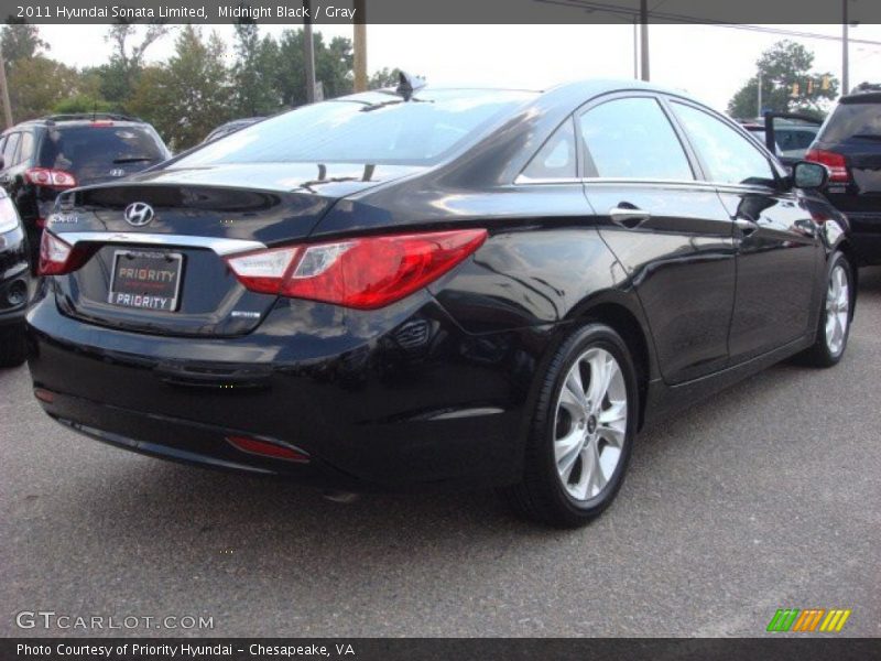 Midnight Black / Gray 2011 Hyundai Sonata Limited