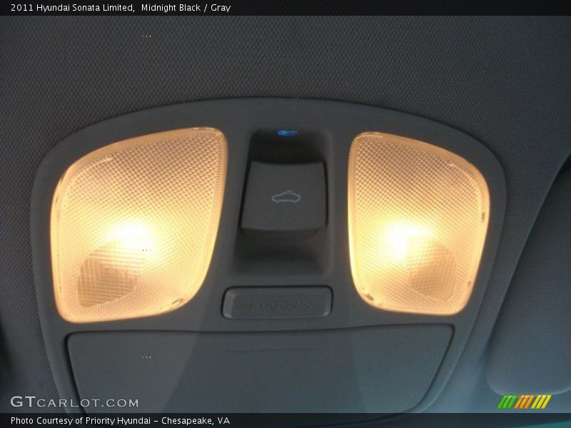 Midnight Black / Gray 2011 Hyundai Sonata Limited