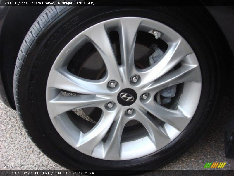 Midnight Black / Gray 2011 Hyundai Sonata Limited