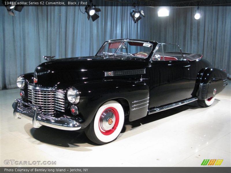 Black / Red 1941 Cadillac Series 62 Convertible