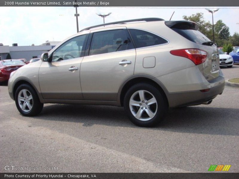Satin Beige Metallic / Beige 2008 Hyundai Veracruz Limited
