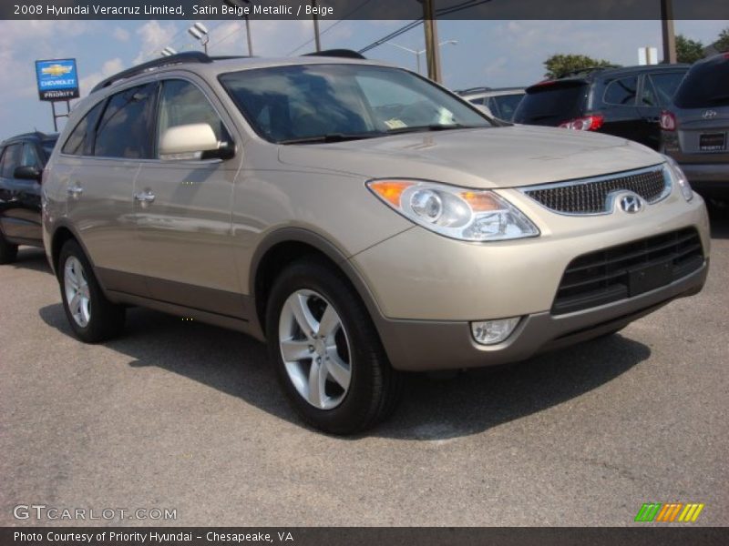 Satin Beige Metallic / Beige 2008 Hyundai Veracruz Limited