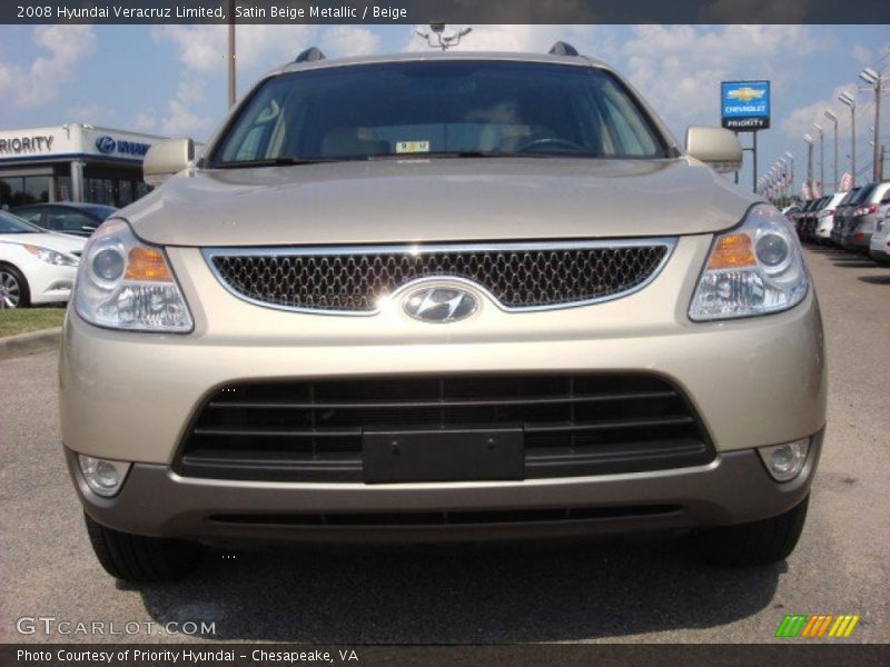 Satin Beige Metallic / Beige 2008 Hyundai Veracruz Limited