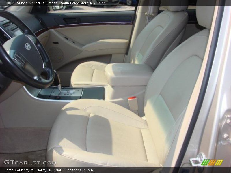 Satin Beige Metallic / Beige 2008 Hyundai Veracruz Limited