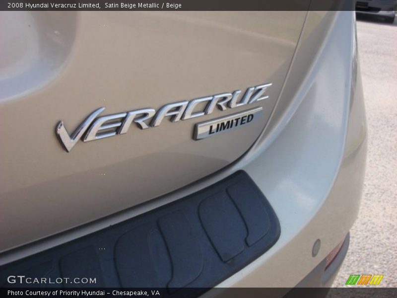 Satin Beige Metallic / Beige 2008 Hyundai Veracruz Limited