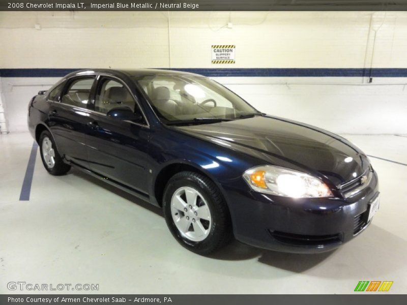 Imperial Blue Metallic / Neutral Beige 2008 Chevrolet Impala LT