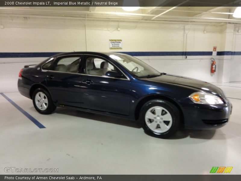 Imperial Blue Metallic / Neutral Beige 2008 Chevrolet Impala LT
