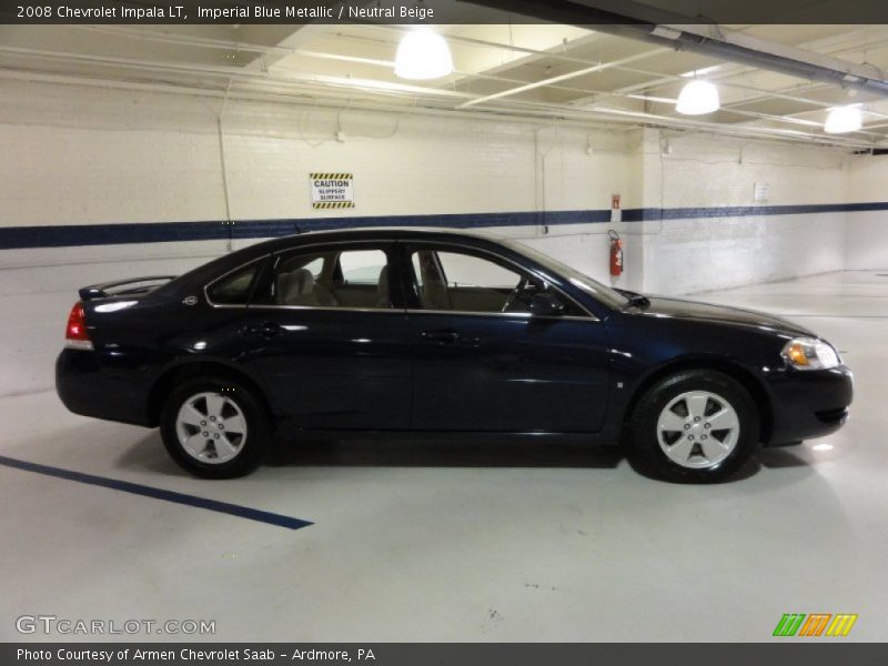 Imperial Blue Metallic / Neutral Beige 2008 Chevrolet Impala LT