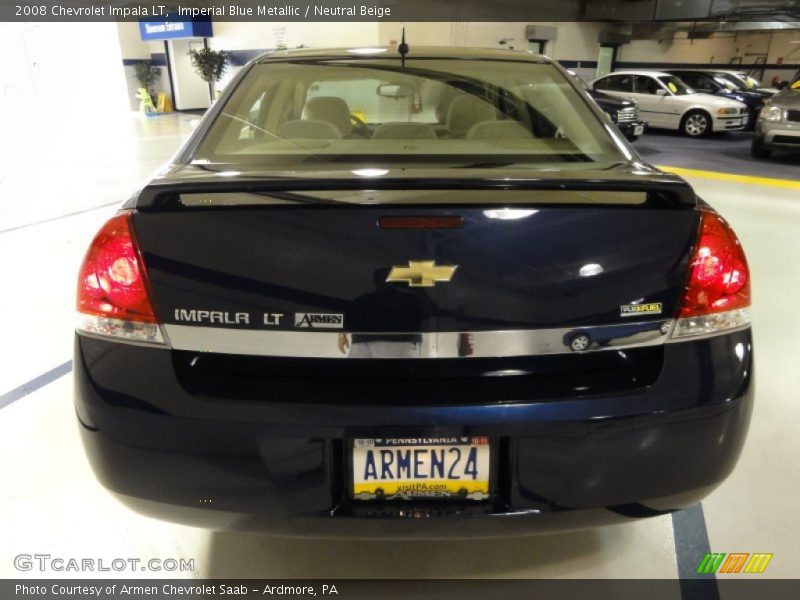 Imperial Blue Metallic / Neutral Beige 2008 Chevrolet Impala LT