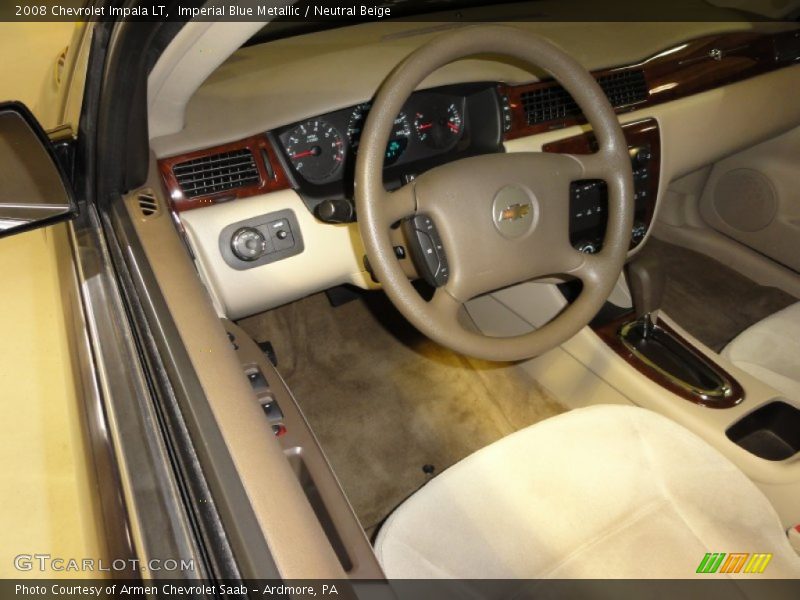 Imperial Blue Metallic / Neutral Beige 2008 Chevrolet Impala LT