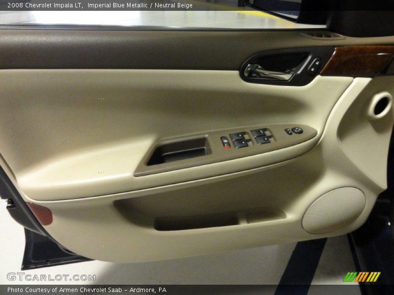 Imperial Blue Metallic / Neutral Beige 2008 Chevrolet Impala LT