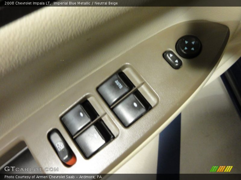 Imperial Blue Metallic / Neutral Beige 2008 Chevrolet Impala LT