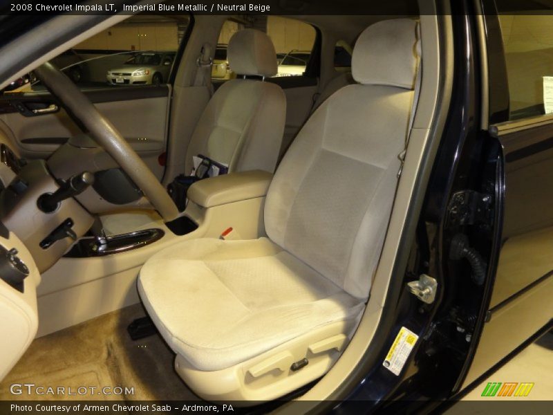 Imperial Blue Metallic / Neutral Beige 2008 Chevrolet Impala LT