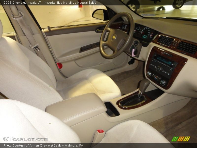 Imperial Blue Metallic / Neutral Beige 2008 Chevrolet Impala LT
