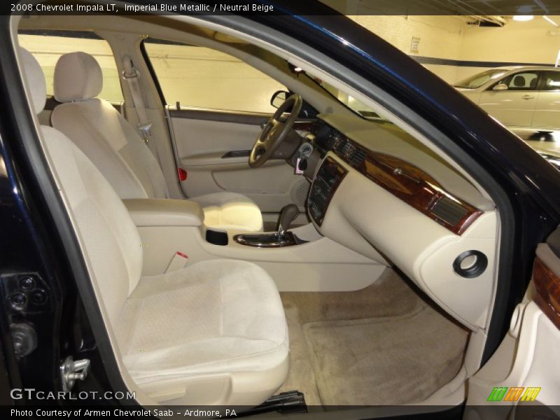 Imperial Blue Metallic / Neutral Beige 2008 Chevrolet Impala LT