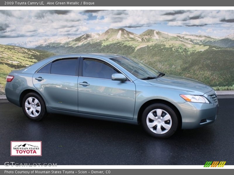 Aloe Green Metallic / Bisque 2009 Toyota Camry LE