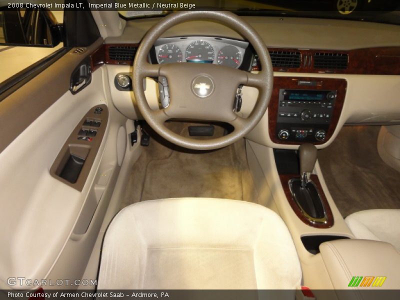 Imperial Blue Metallic / Neutral Beige 2008 Chevrolet Impala LT