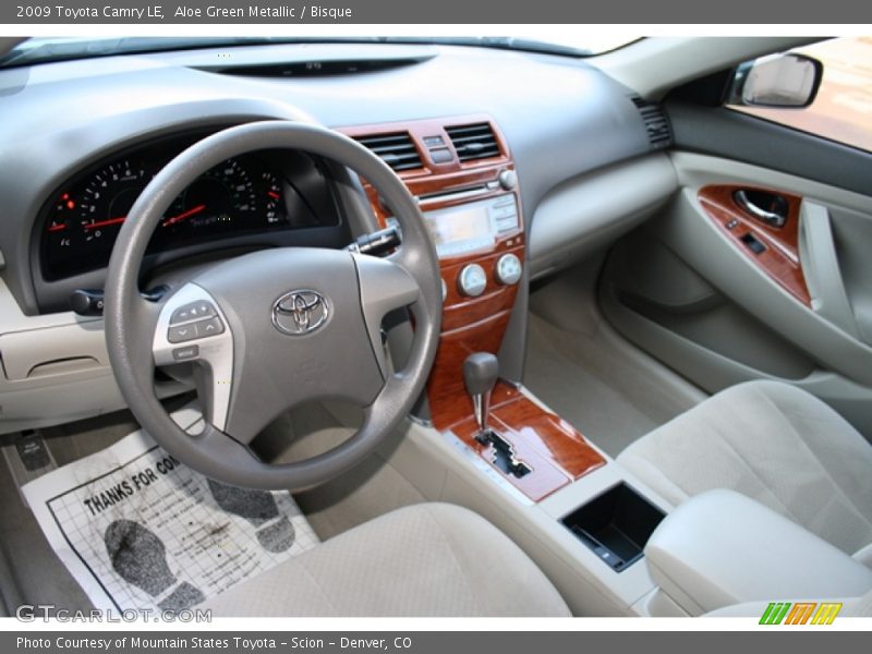 Aloe Green Metallic / Bisque 2009 Toyota Camry LE