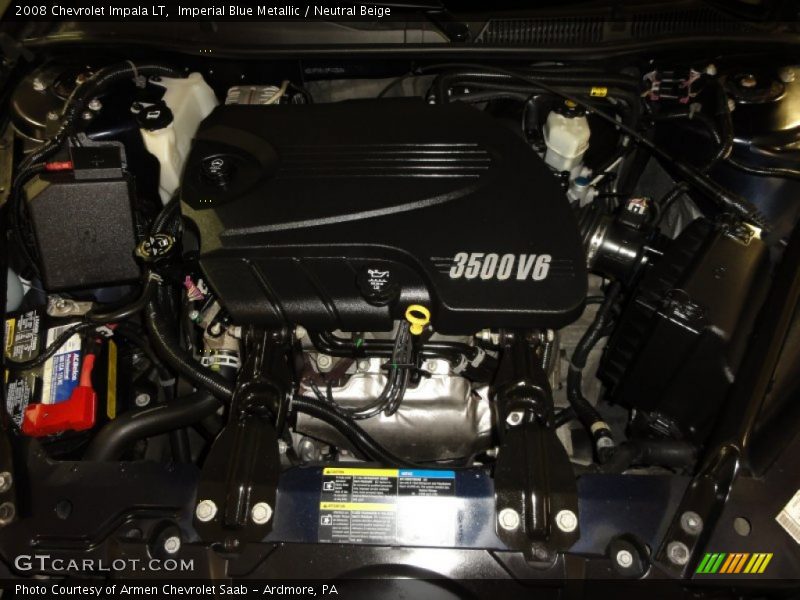 Imperial Blue Metallic / Neutral Beige 2008 Chevrolet Impala LT