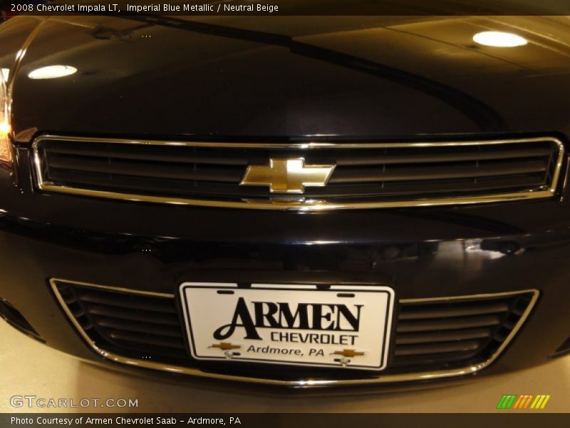 Imperial Blue Metallic / Neutral Beige 2008 Chevrolet Impala LT