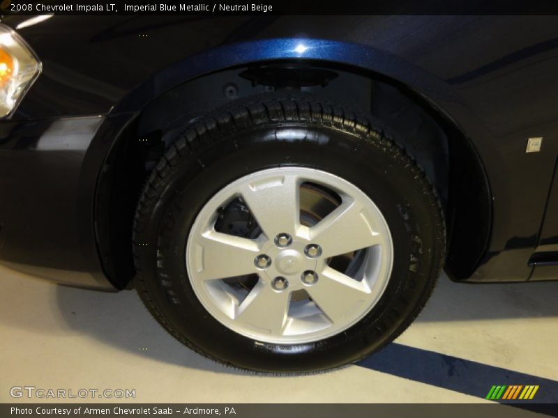 Imperial Blue Metallic / Neutral Beige 2008 Chevrolet Impala LT