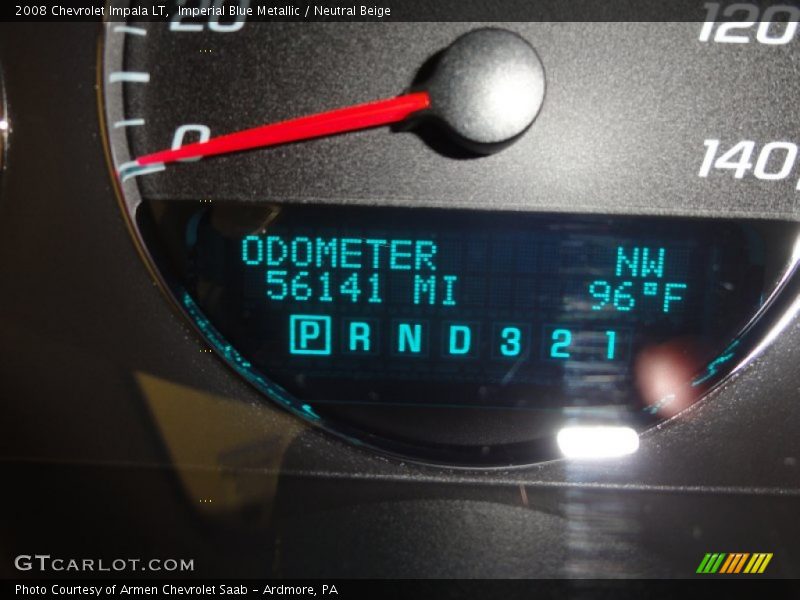 Imperial Blue Metallic / Neutral Beige 2008 Chevrolet Impala LT