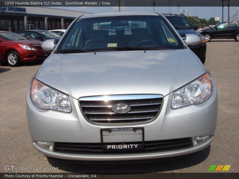 QuickSilver Metallic / Gray 2008 Hyundai Elantra GLS Sedan